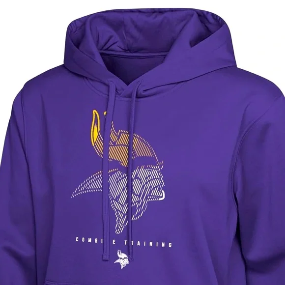 NWT [Outerstuff] Minnesota Vikings NFL Pullover Performance Fleece Hoodie Mens S - Picture 3 of 8